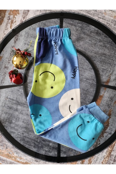 YGT Çocuk / Emojili Çocuk Alt Eşofman Unisex