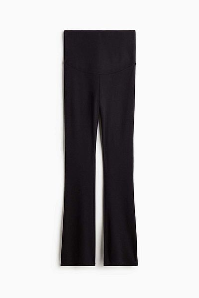 H&M MAMA Flared jersey trousers
