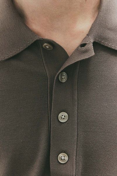 H&M Regular Fit Fine-knit Polo Shirt