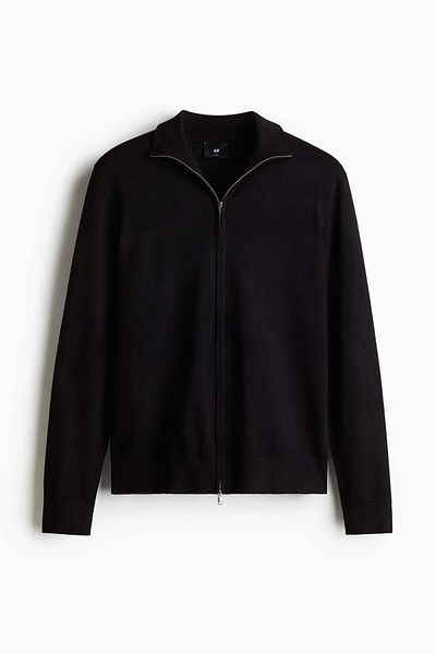 H&M Slim Fit Zip-through Cardigan