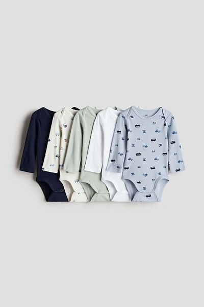 H&M 5-pack long-sleeved bodysuits