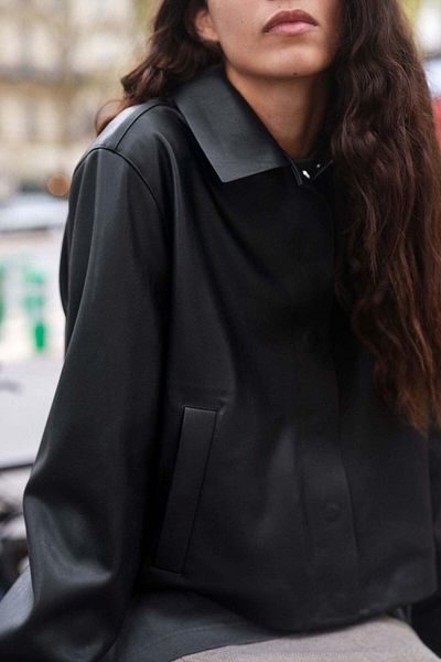 H&M Raw-edge coated jacket