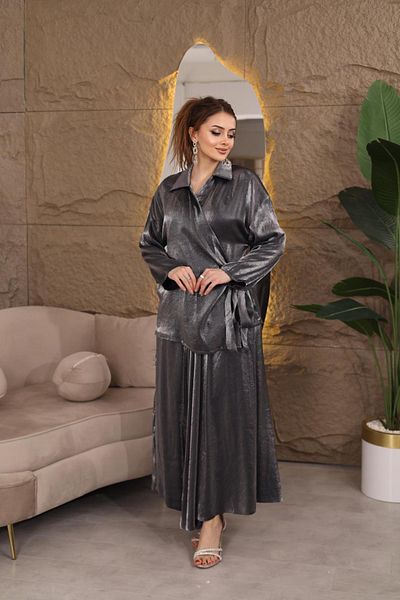 MAY MARA   Oversize μπλούζα Etelik 2 τεμαχίων Σετ βραδινό φόρεμα