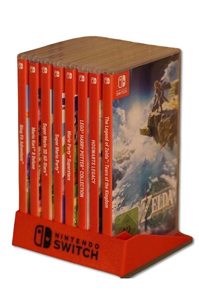 3D Brothers Nintendo Switch Games Organizer, Nintendo Disk Organizer Stand Base