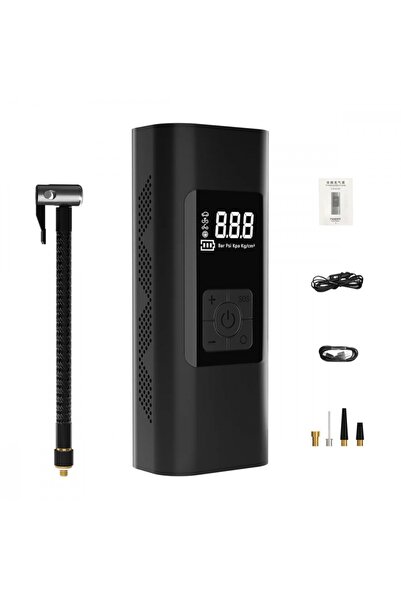 GENELEC منفاخ هواء لاسلكي للسيارات بقوة 60 واط مضخة لنفخ الاطارات عرض وشاحن متنقل