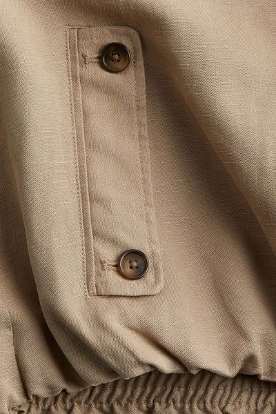 H&M Linen-blend bomber jacket