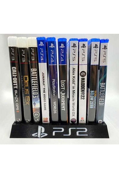 3D Brothers Durable PS2 Game Organizer Case for Safe and Convenient Storage of Game Discs