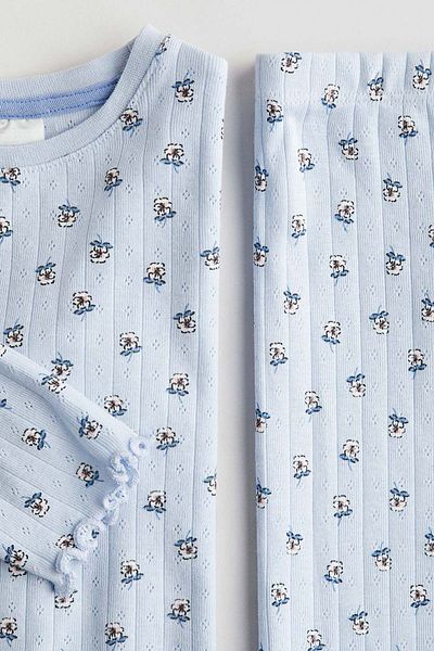 H&M Ribbed cotton pyjamas
