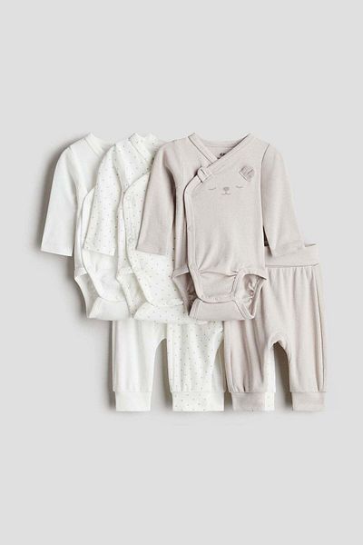H&M 6-piece cotton set
