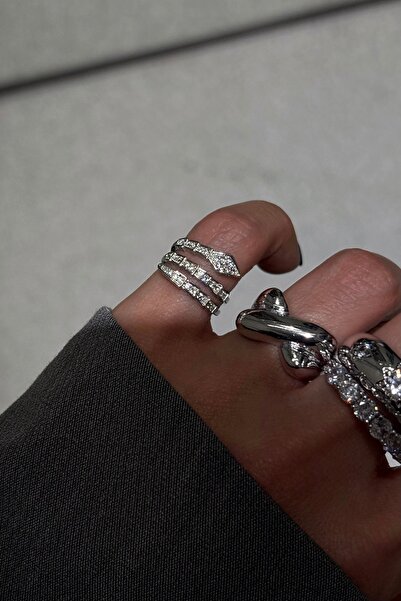 Lavian Accessories Gold Coiled Serçe Parmak Yüzüğü