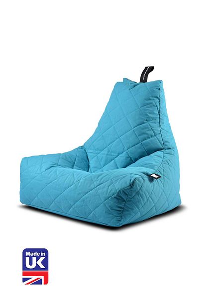 soufa dibaj Chair | Bean Bag Quilted Polyester90x70x70 cm - Turquoise