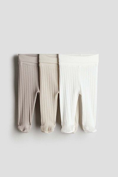 H&M 3-pack cotton leggings