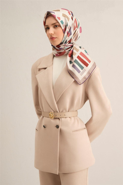 Armine 2025  İLKBAHAR - YAZ - DJ SAF İPEK EŞARP  ( SURA)-9341