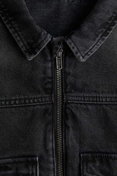 H&M Zipped denim jacket