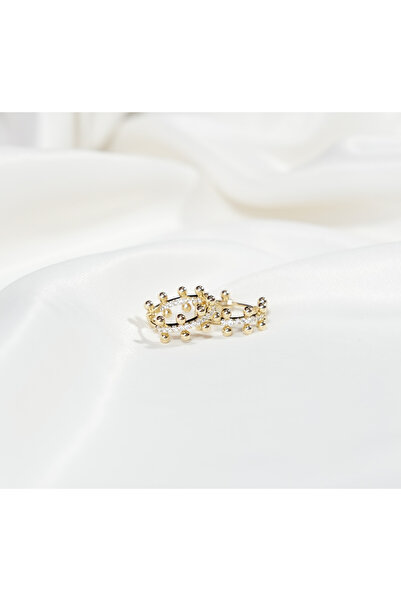 momqi حلق ذهبي من الفولاذ المقاوم للصدأ