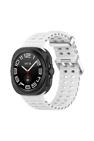 morfide Samsung Galaxy Watch Ultra 47mm Compatible Serrated Silicone Cord