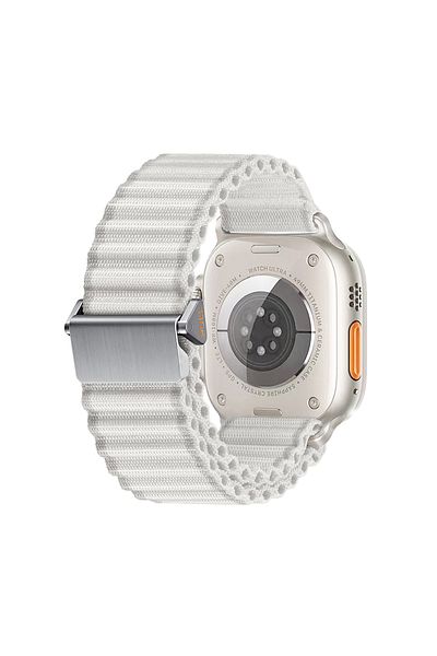 morfide Apple Watch 10 46mm Compatible Zore Krd-123 Nylon Fabric Mesh Braided Cord