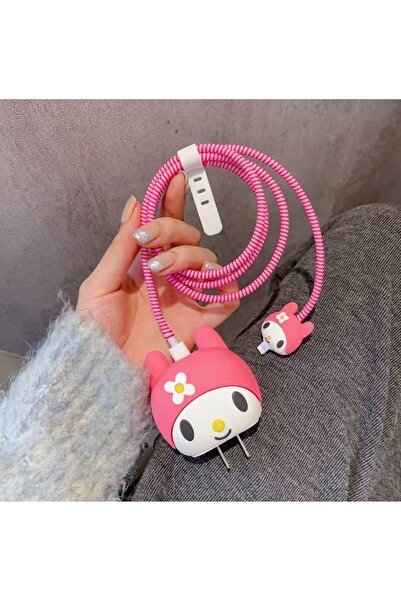 Brokoli Home İphone 18w/20w Uyumlu Şarj Aleti Kılıfı, Şarj Kablo Koruyucu, Şa...