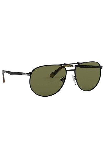 Persol Unisex Black Round Sunglasses PO2455S 10784E