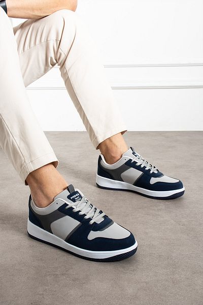 lord's ayakkabı Unisex Ice-navy blue Striped Casual Sports Shoes