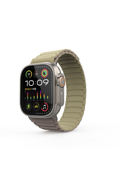 morfide Apple Watch Ultra 49mm Compatible Zore Krd-122 Silicone Cord Strap Strap