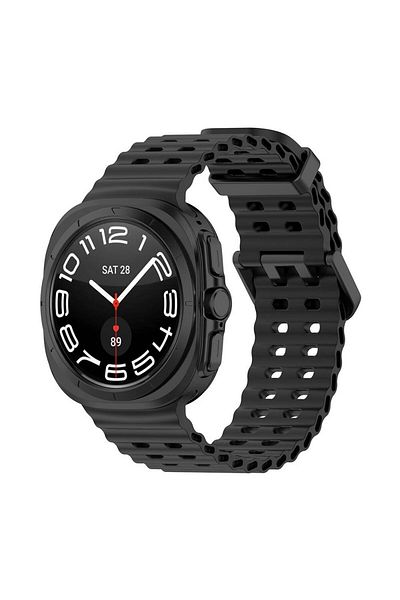 morfide Samsung Galaxy Watch Ultra 47mm Compatible Serrated Silicone Cord