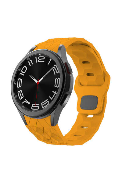 morfide Samsung Galaxy Watch 5 44mm Sport Design Silicone Cord Football Pattern Compatible