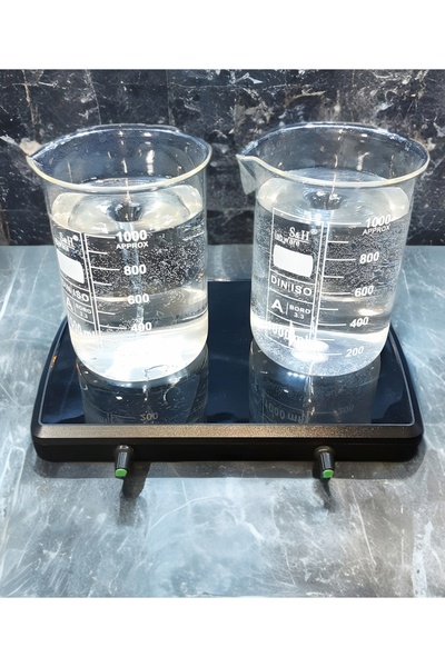 GMSMAK 2'li Manyetik karıştırıcı+ 2 adet beher