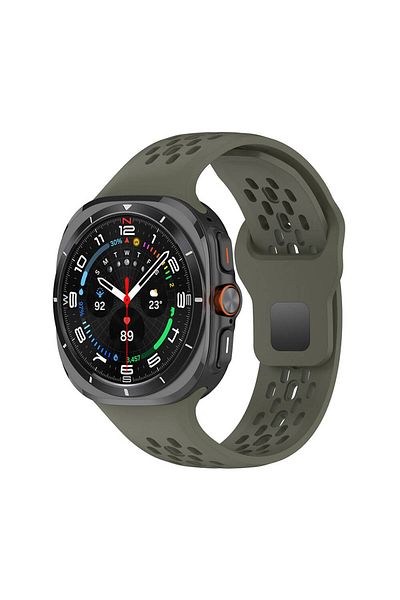 morfide Samsung Galaxy Watch Ultra 47mm Compatible Silicone Cord Hole Design