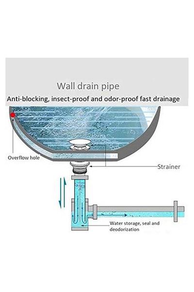 Lima Black P-Trap Sink Hatch