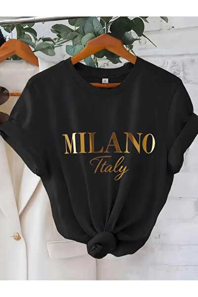 l'eivor Milan, Italija Sa zlatnim printom Žene T-shirt