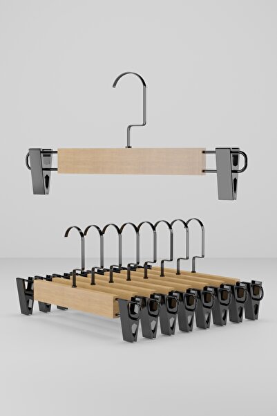 Onouqo Pants Hanger 12 Pieces, Wooden Pegs for Skirts and Clothes 1St Quality Ultra Luxury