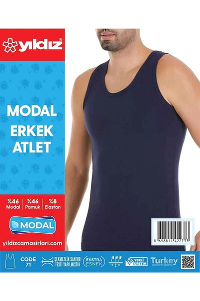 YILDIZ Yıldız Men's Modal Lycra Strap Undershirt 70/74 - 3 Pieces