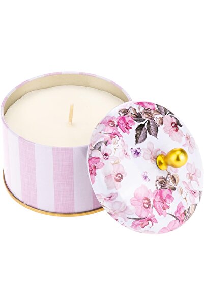 AKDC شمعة معطرة برائحة الفاوانيا والليتشي 8 سم × 8 سم × 7 سم متعددة الألوان