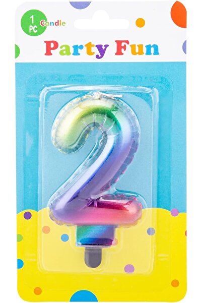 AKDC شمعة مرحة للحفلات مع حاملات - 9x5x1 سم، متعددة الألوان، لحفلات الزفاف وأ...