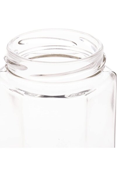 AKDC Glass Bottle W/Metal Lid L(6CM) XW(7CM) XH(9CM) Transparent