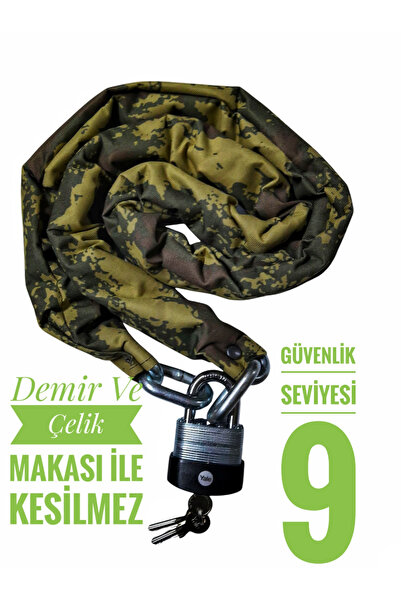 Vi Caro Strong Grade 10 mm 2 metre  Kesilmez motorsiklet Zincir Kilit Motor K...