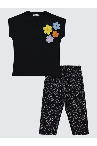 Civil Girls 6-9 Year Old Girl's Black Suit Set