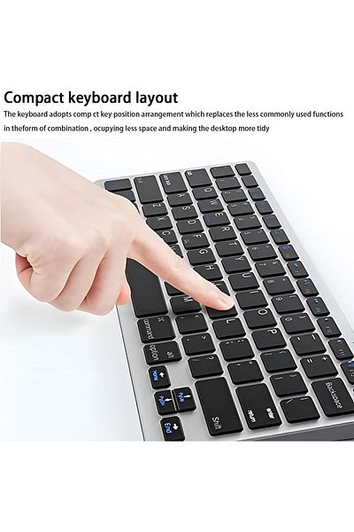 COOYA Bluetooth Keyboard,Chargeable Wireless Keyboard Compatible ,Including iOS, Android, Windows