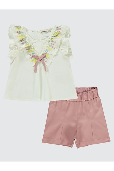 Civil Girls 2-5 Years Old Girl's Ecru Suit Set