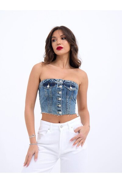 ALPACO 6285 Τζιν ΜΠΛΟΥΖΑ-ΜΠΛΕ -ΣΥΛΛΟΓΗ