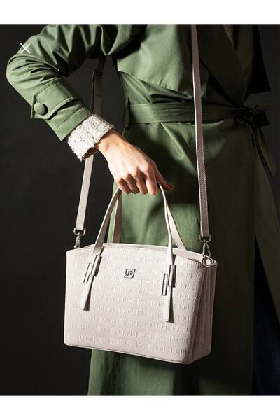 Just Polo Women's 5 Compartment Hand Shoulder Bag Embossed Printed Justpolo T...