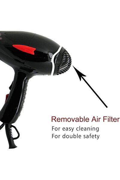 sonashi 2000W Hair Dryer, Cold/Hot Wind, 2 Heat Settings, AC Motor, Lightweight, Smooth Finish