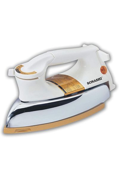 sonashi SHI-6011 Heavy Iron 1000-1200W with Thermostat, Overheat Protection & Non-Stick Soleplate