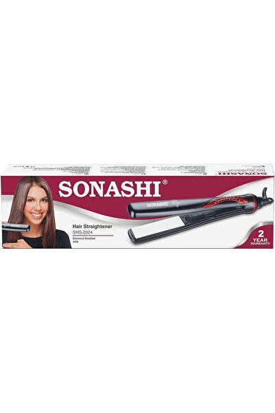 sonashi Ceramic Hair Straightener SHS-2024, 40W, Tourmaline Plate, Lock, 220-240V, Personal Care