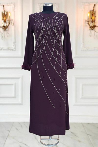 TRENDTESETTÜR Rochie Abie mov (Viолет) cu margele