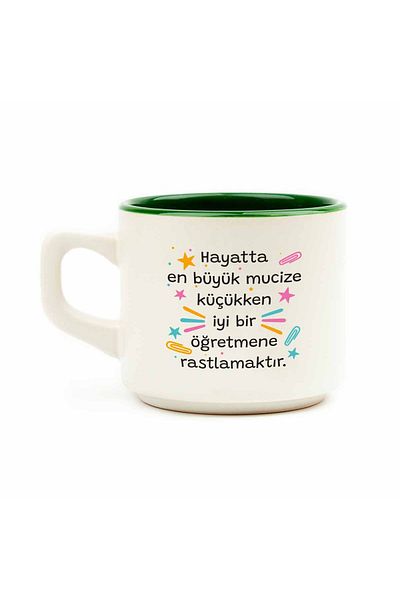 PALTO TASARIM The Greatest Miracle in Life Is to Adore a Good Teacher When You Were Little White Venus Mug - Teacher's Day
