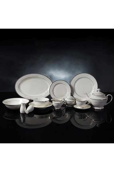 ROYALFORD 83pcs Fine Bone Dinner Set Service For 12