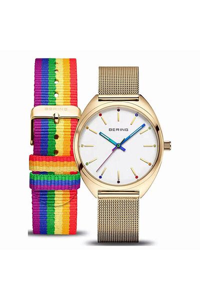 Bering Ceas de damă 127220-36-334, cuarț, 36mm, 5atm