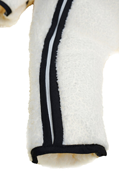 gumbuloy X Silk Atlas Baby Girl Plush Jumpsuit with Piping Detail